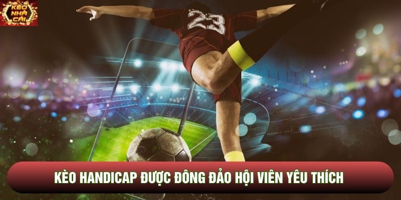 Kèo handicap được đông đảo hội viên yêu thích